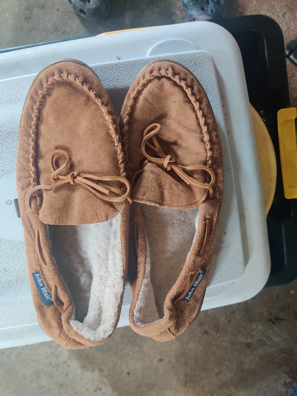 Brown Suede Men's Moccasin Slippers